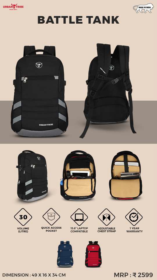 BATTLE TANK Laptop Backpack